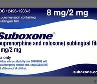 Suboxone (Buprenorphine & Naloxone) 8mg/2mg